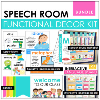 Preview of Functional Speech Room Decor Bundle