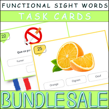 Preview of Functional Task Cards for Food Literacy and Community Awareness Bundle in French