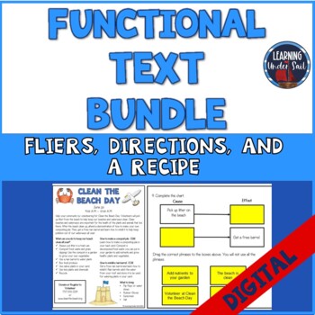 Preview of Functional Text Activities | Digital