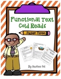 Cold Reads: Functional Text Packet 3