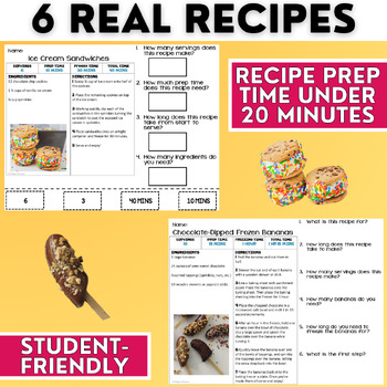 Functional Text - Recipe Comprehension - SUMMER EDITION - Life Skills