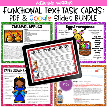Functional Text Task Card Centers Bundle