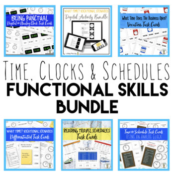 Preview of Functional Time, Clocks & Schedules Bundle