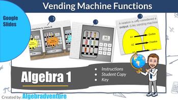 Preview of Functional Vending Machines Activity - An Introduction to Functions