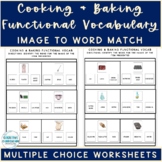 Functional Vocabulary Cooking/Baking Image To Word Matchin