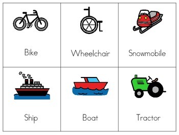 Means of Transport Vocabulary Flashcards