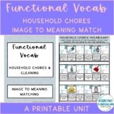 Functional Vocabulary Household Chores Image To Meaning Ma