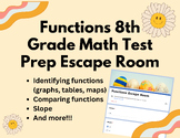 Functions 8th Grade Math Test Prep Escape Room