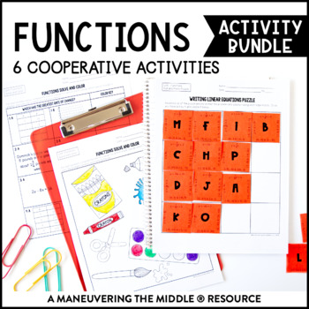 Preview of Functions Activity Bundle | Identifying, Comparing, & Writing Functions