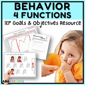 Preview of Functions Behavior IEP Goals and Objectives Tracking - Behavior Management