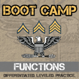 Functions Boot Camp - Printable & Digital Differentiated P