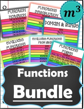 Preview of Functions Bundle_DIGITAL NOTES & 2 Quizzes (GOOGLE)