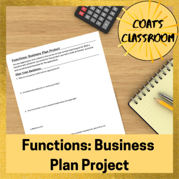 Preview of Functions Business Plan Project - Editable