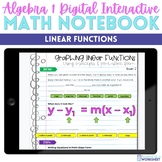 Functions Digital Interactive Notebook for Algebra 1
