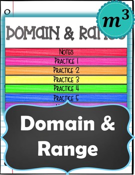 Preview of Functions: Domain & Range Digital Notes & 2 Quizzes (GOOGLE)
