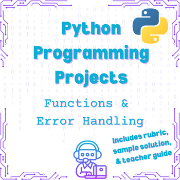 Preview of Functions & Error Handling Python Programming Project (Chatbot)