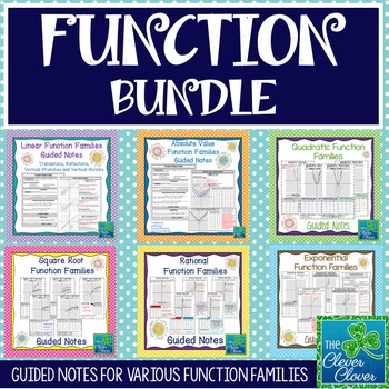 Preview of Function Bundle - Guided Notes