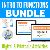 Functions & Function Notation Bundle of Printable & Digita