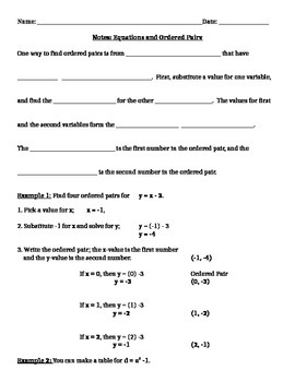 Preview of Functions, Function Notations, Equations and Tables Notes and Assignments