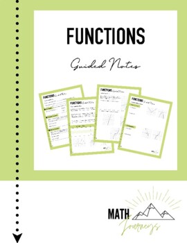 Preview of Functions Unit - Guided Notes