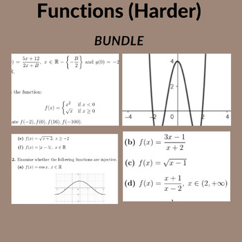 Preview of Functions (Harder) Bundle