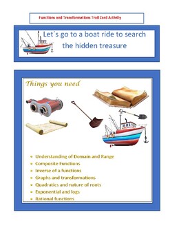 Preview of Functions (High School) Treasure Hunt Activity