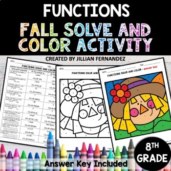 Functions No Prep Solve and Color Activity - Fall Theme by Thriving ...