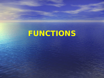 Preview of Functions PowerPoint Lesson - Distance Learning
