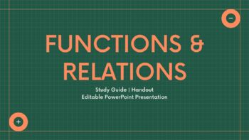 Preview of Functions & Relations (Mathematics) Bundle