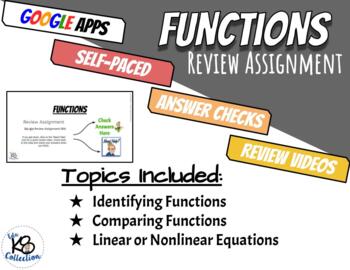 Preview of Functions - Review (digital) Assignment