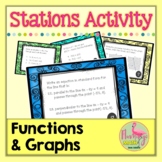 Functions and Graphs Stations Activity (Algebra 2 - Unit 2)