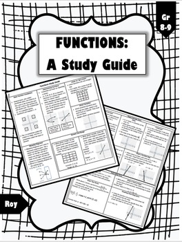 Preview of Functions Study Guide