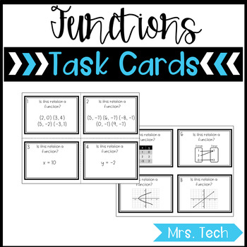 Preview of Functions Task Cards