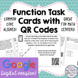 Functions Task Cards GOOGLE Slide Distance Learning