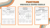 Functions Unit - PRINTABLE GUIDED NOTES BUNDLE