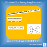 Functions VI - Recognizing Functions vs Relations