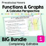 Functions and Graphs BIG Bundle (Unit 1 Precalculus)