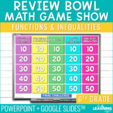 Functions & One Step Inequalities Game Show | 6th Grade Ma
