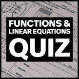 Functions and Linear Equations Quiz