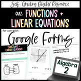 Functions and Linear Equations QUIZ - Algebra 2 Google Forms