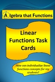 Functions and Linear Functions Task Cards *DISTANCE LEARNING