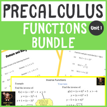 Preview of Functions and Relations Bundle