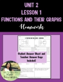 Functions and Their Graphs - Homework (Algebra 2)
