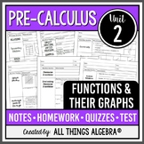 Functions and Their Graphs (PreCalculus Unit 2) | All Things Algebra®