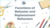 Functions of Behavior and Replacement Behaviors-ABA