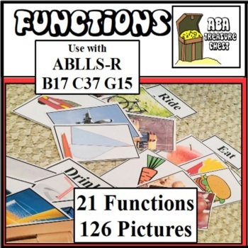Preview of Functions of Objects Autism ABA Therapy ABLLS-R B17 C37 G15