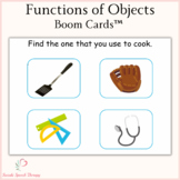 Functions of Objects - Boom Cards™ Speech Therapy Distance