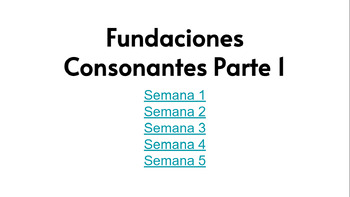 Preview of Fundaciones- Consonantes Parte 1