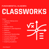 Fundamental Algebra Classwork Bundle