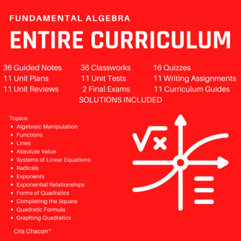 Preview of Fundamental Algebra Entire Curriculum